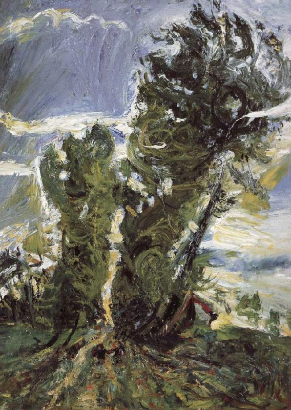 Chaim Soutine Lager poplars in civry oil painting picture